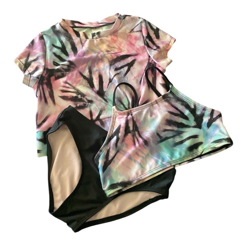 MORE THAN MAGIC-GIRLS 3 PIECE SWIM SET-SIZE MED 7/8